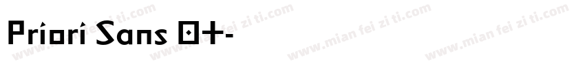 Priori Sans OT字体转换